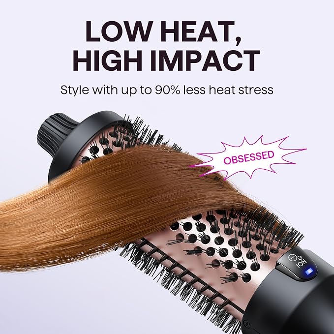 Wavytalk Thermal Brush, Blowout Boost 1.5 inch Heated Round Brush - Image 6
