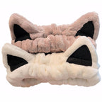 2 Pcs Cat Ears Headband, Cute Spa Headbands by Waliah