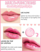 Hydrating Plumping Lip Glow Oil, Shine Tinted Lip Gloss, Glow Reviver Lip Oil - Image 3