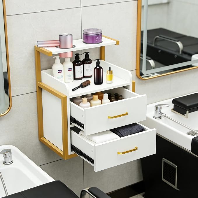 Suspended Salon Wall Cabinet by Unknown