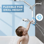 MakeFit Dual Handheld Shower Head Combo, 2-in-1 Rain Shower Heads System 8 Inch - Image 3