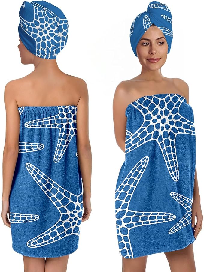Starfish Towel Wrap for Women by QIULIBMH
