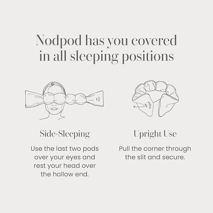 Nodpod Mineralized Silk Gentle Pressure Sleep Mask - Image 5