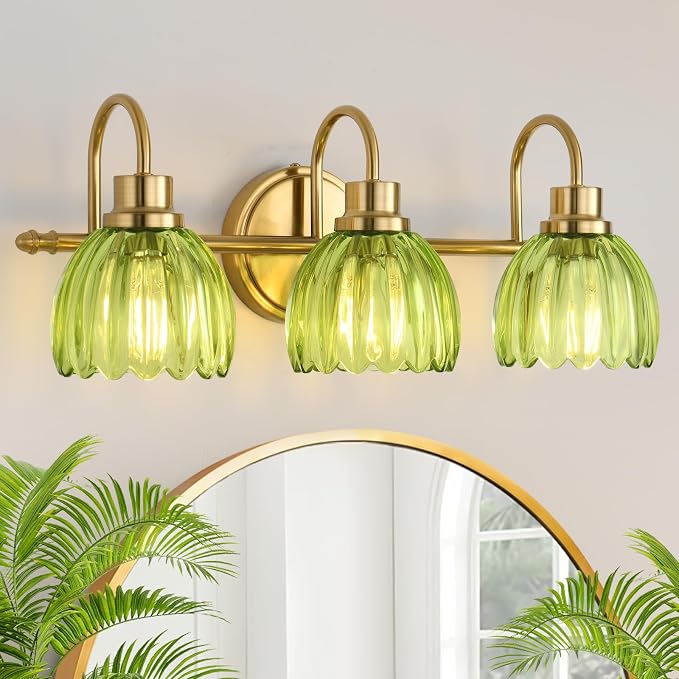 Bathroom Light Fixtures, Brushed Gold Vanity Lights by BringBrightnesstoYourLife