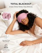 SilkSilky 100% 22 Momme Mulberry Silk Sleep Mask – Upgraded 3D Contoured Eye - Image 6