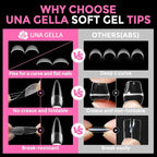 UNA GELLA Long Stiletto Gel Nail Tips: 216pcs Halloween Stiletto Almond Fake - Image 6