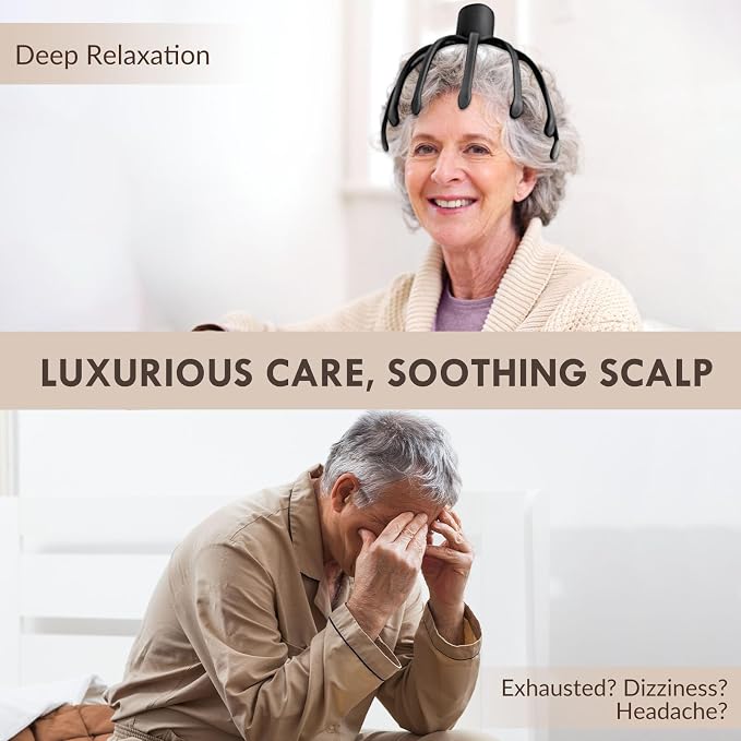 Electric Scalp Massager with 3 Modes, Head Massager Scalp, 360 Degree Head - Image 7