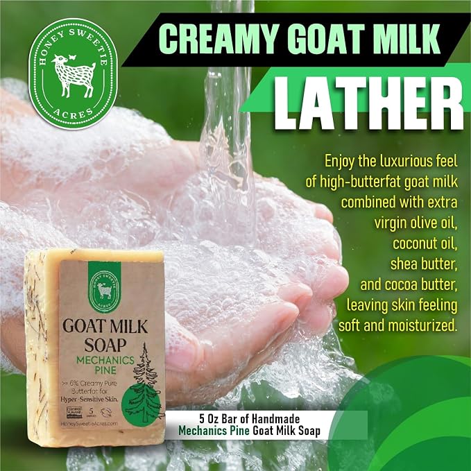 Honey Sweetie Acres Pine Needle Goat Milk Soap - Image 5
