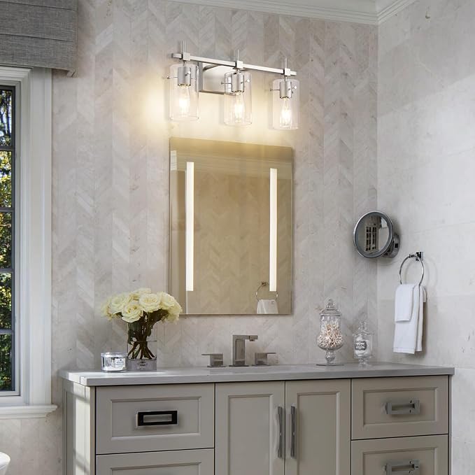 SOLFART 3 Lights Vanity Light Bathroom Light Fixture Over Mirror - Image 2