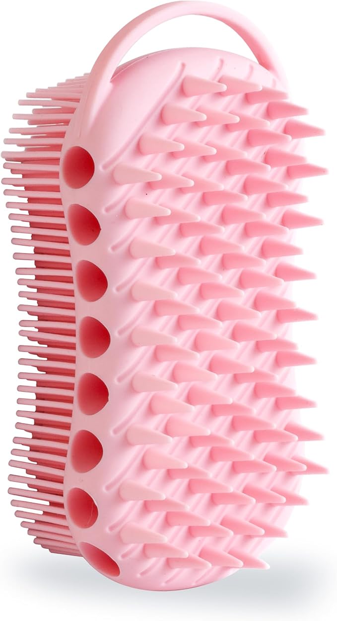 MtBoi Double-Sided Exfoliating Silicone Body Scrubber, 2-in-1 Bath Scrubber by MtBoi