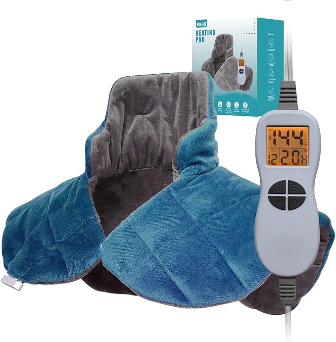 Ruqiji 19" x 24" Weighted Neck&Shoulder Heating Pad, 2.5lbs by RUQIJI