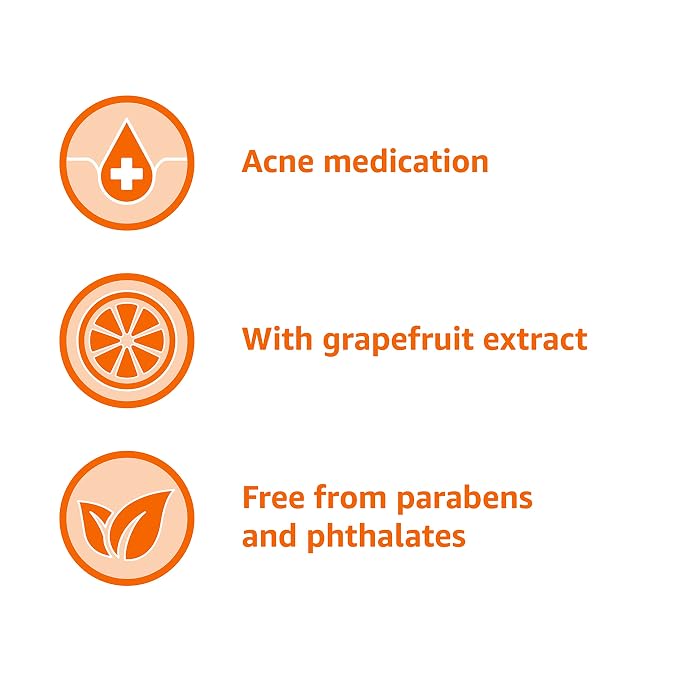 Amazon Basics Clarifying Pink Grapefruit Body Wash, 2% Salicylic Acid Acne - Image 5