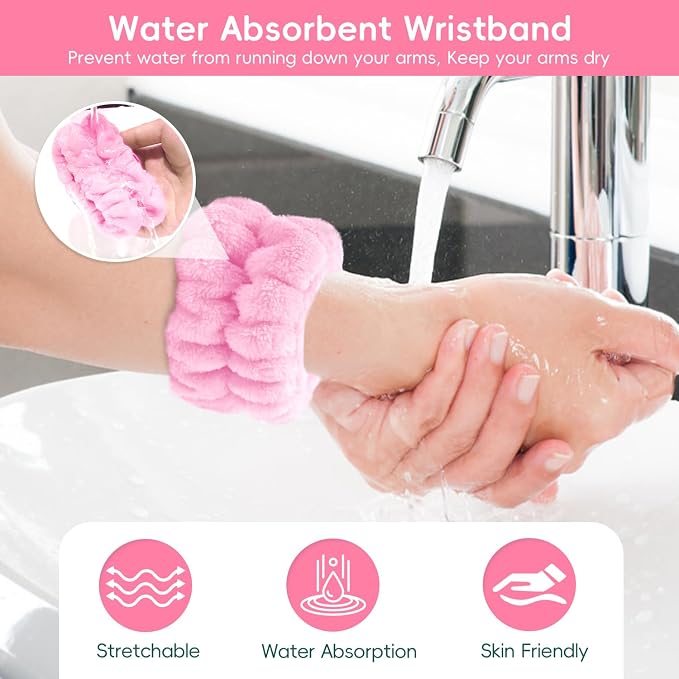 my novel things Hair Band for Washing Face, Adjustable Skincare Spa Headband - Image 4