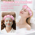 Zkptops Spa Headband for Washing Face Wristband Set Sponge Makeup Skincare - Image 3