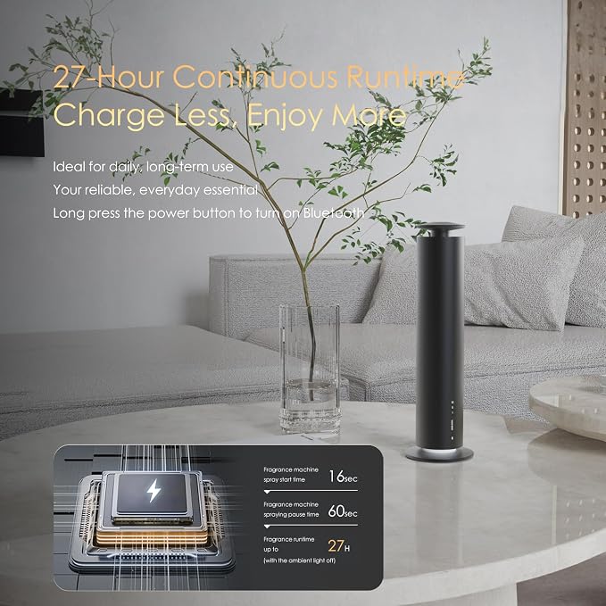 Waterless Essential Oil Diffuser, Long Lasting Aromatherapy Scent Diffuser - Image 5