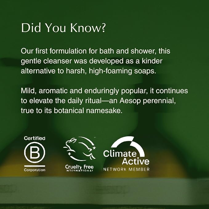 Aesop Geranium Leaf Body Cleanser | Gentle Shower Gel - Image 7