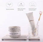 NiuYichee Set of 4 Water Absorbent Diatomite Coasters, Diatomaceous Earth - Image 4