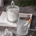 rejomiik Qtip Holder Glass Apothecary Jars - Image 4