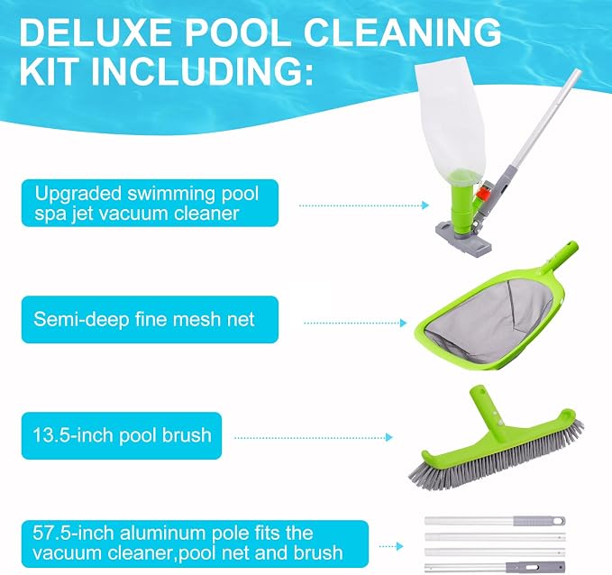 Sepetrel Deluxe Swimming Pool Cleaning Kit - Image 2