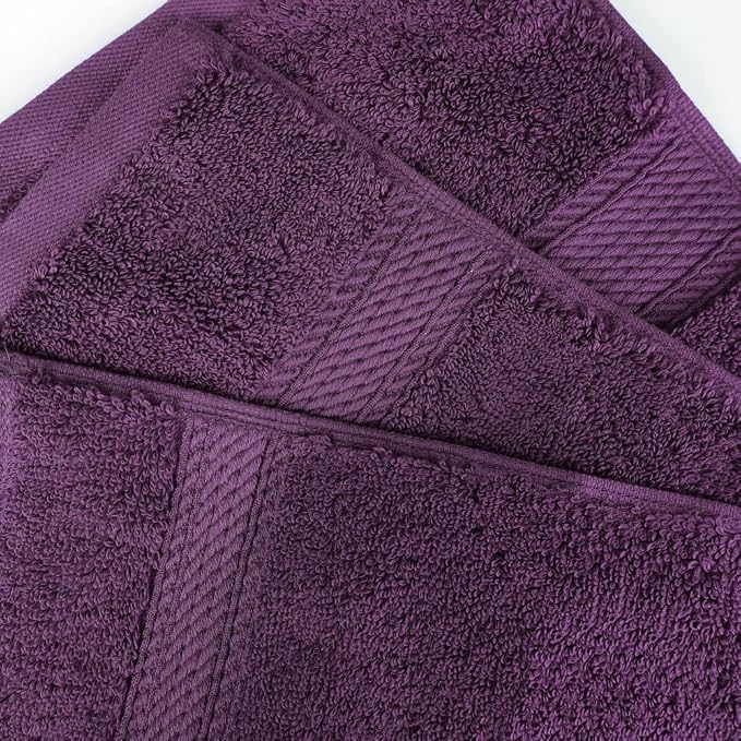 Superior Egyptian Cotton Pile Face Towel/Washcloth Set of 6, Ultra Soft Luxury - Image 5
