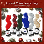 modelones Christmas Gel Nail Polish Set, Winter Cat Eye Red Dark Green Blue - Image 6