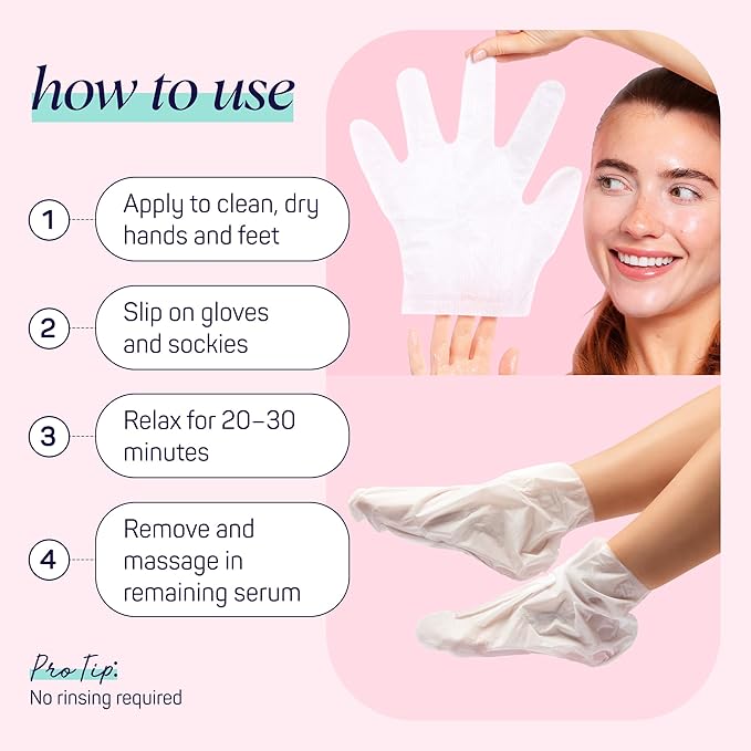SpaLife Moisturizing Hand Gloves & Foot Mask Socks | Korean Skincare Set - Image 6