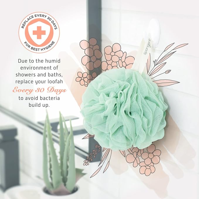 Spongentle Shower Loofah Bath Sponge, Body Scrubber - Image 6