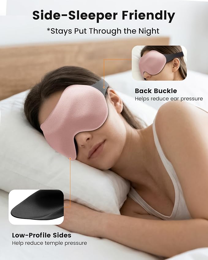 3 Pack 100% Blackout Sleep Mask - Image 4