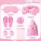 Moucuny 42 Pcs Summer Spa Sleepover Party Supplies Bulk - Image 2