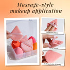 Makeup Sponge Set BS-MALLTriangle Puff 14 Pcs - Image 5