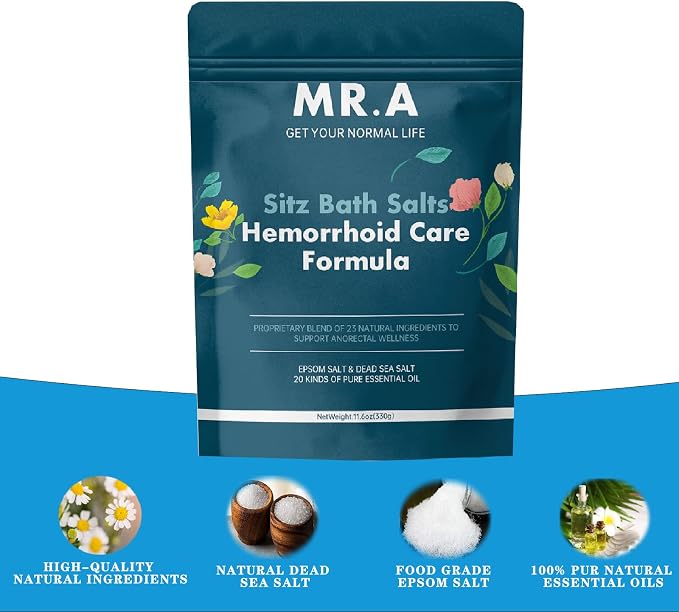Sitz Bath for Hemorrhoids, Premium Grade 23 Ingredients, Advanced Hemorrhoid - Image 2