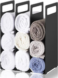 LEIFIDE Set of 2 Interlocking Towel Organizer Metal Bathroom Towel Storage Rack by LEIFIDE