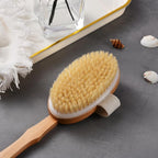 Dry Brushing Body Brush Set – Natural Bristle Spa Exfoliator Kit - Image 8