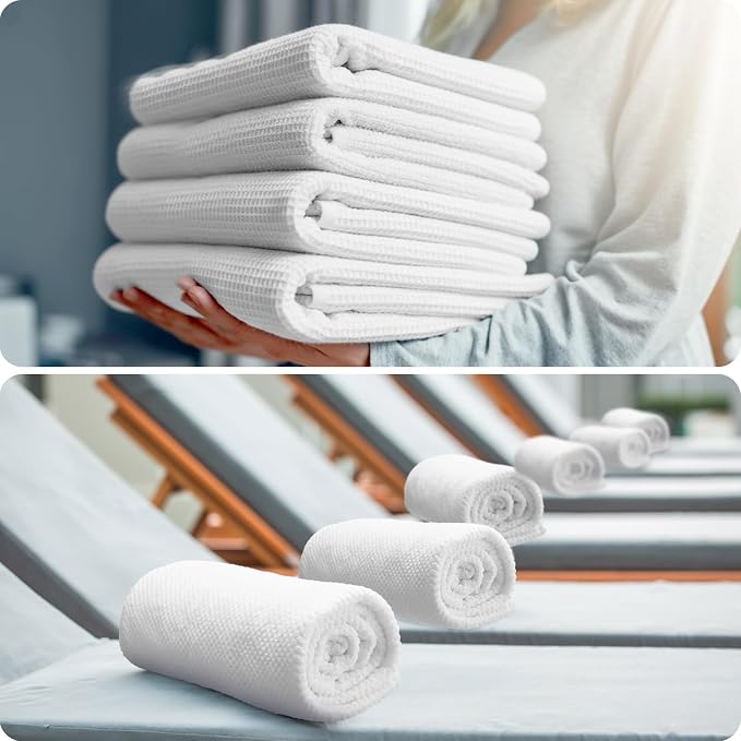 SmoothNovelty 16 Pack Microfiber Bath Towels Bulk 27'' x 60'' Oversized Size - Image 6