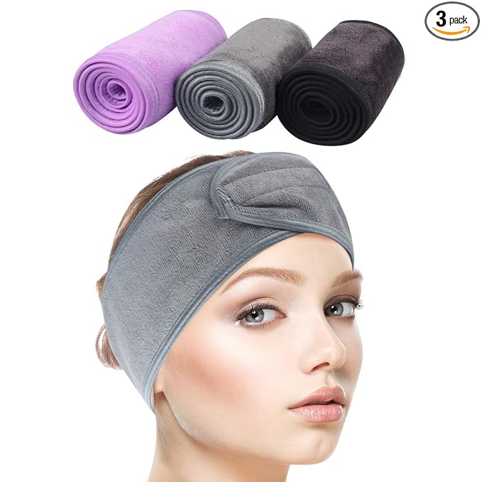 SINLAND Headband for Women Ultra Soft Adjustable Makeup Hair Band by SINLAND