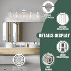 Espird Bathroom Vanity Light Fixtures Brushed Nickel Bathroom Lighting Fixture - Image 4