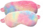 2 Pcs Plush Eye Mask Soft Sleeping Blindfold Eye Cover Comfortable Furry Faux - Image 7