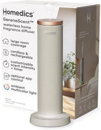 Homedics SereneScent Waterless Essential Oil Diffuser, Cordless Rechargeable by Homedics