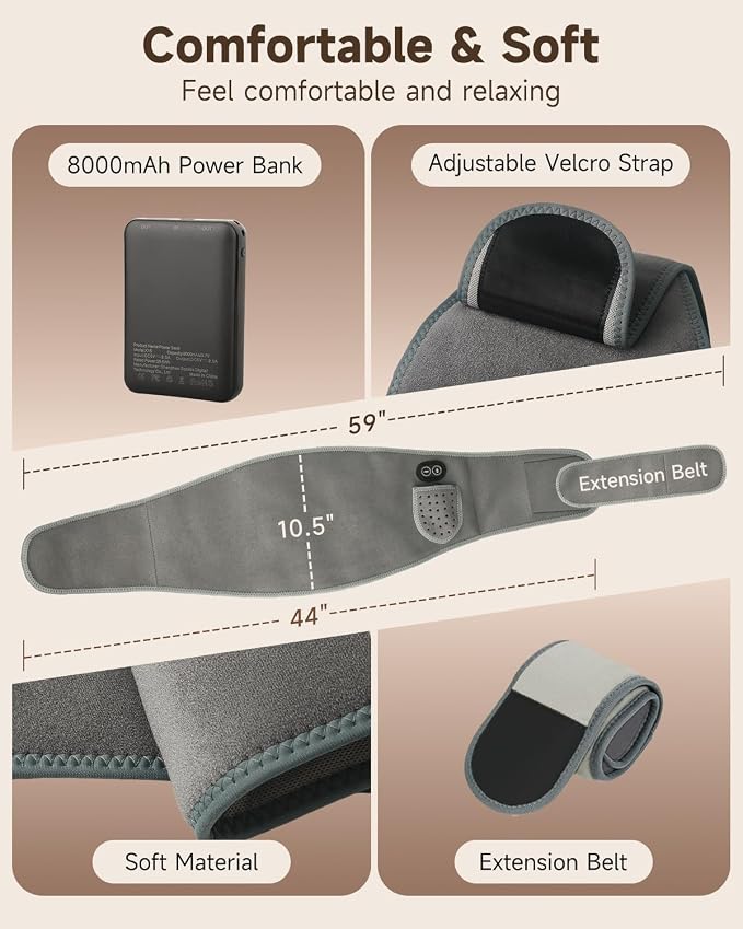 Cordless Heating Pad with Massager - Image 6