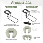 Massage Headrest for Bed, Adjustable Massage Face Cradle at Home, Portable - Image 3