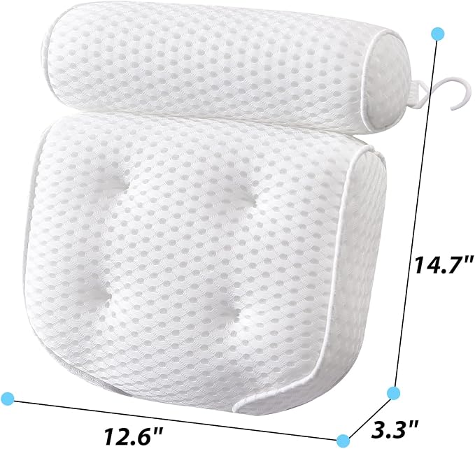 AEROiVi Luxury Bath Pillows for Tub，Bath Pillow Bathtub Pillows for Head and - Image 6