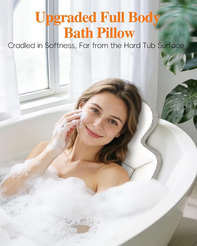 Full Body Bath Pillow for Bathtub, Thick Luxury Bathtub Cushion - Image 2