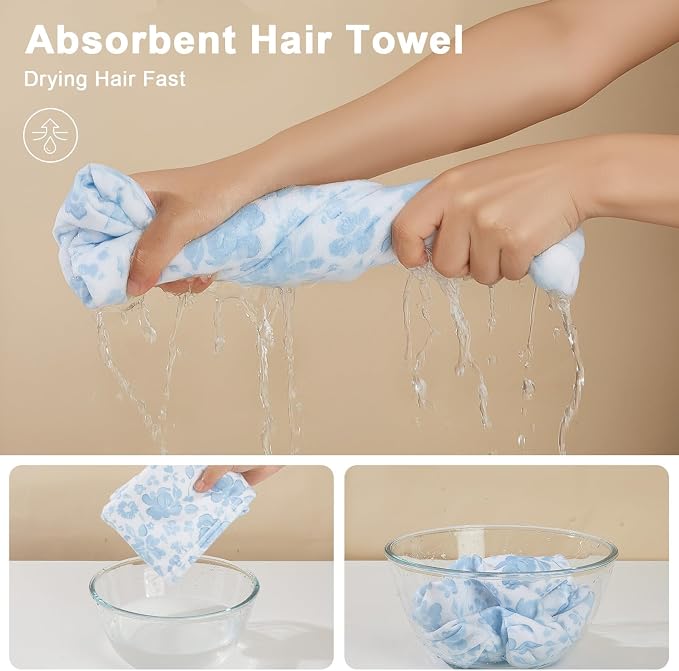 Unicorn Castle Microfiber Hair Towel - Image 2