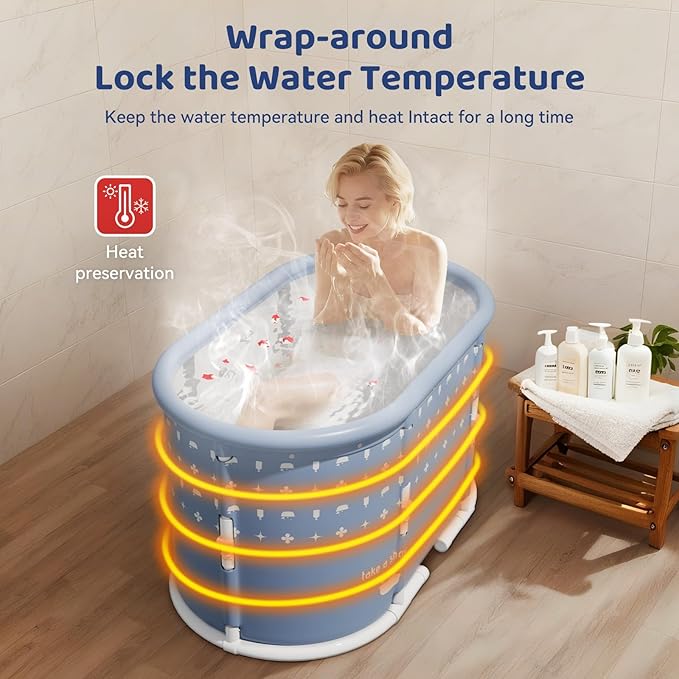 Portable Bathtub, Foldable Bathtub No Installation, Freestanding Shower Bathtubs - Image 7