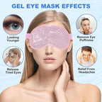 candyfouse 2Pack Cold Cooling Eye Mask, Reusable Hot Colder Therapy Gel Bead - Image 6