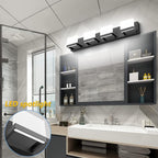 Tipace 4 Lights Modern Black Vanity Light Up and Down Black LED Vanity Light - Image 7