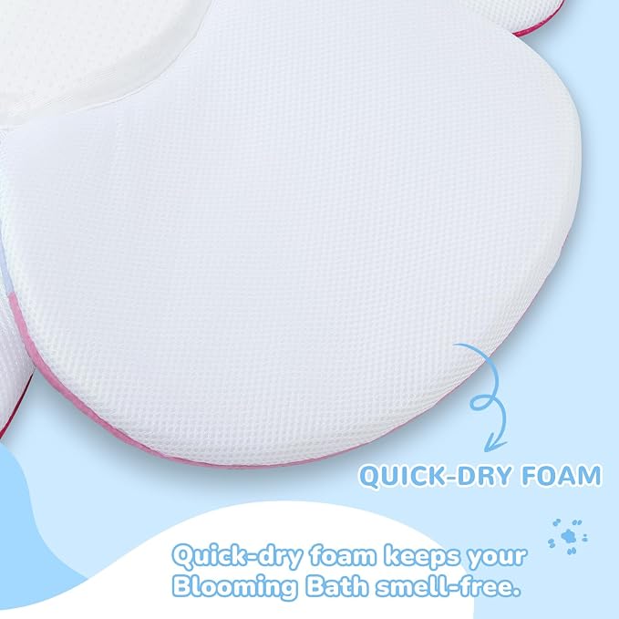 Premium Baby Bath Pad with Butterfly Flower - Image 3