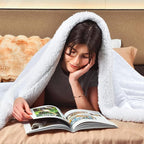 KAWAHOME Sherpa Fleece Queen Size Blanket - Image 2