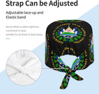 Adult Working Cap Adjustable Cleaning Work Sweatband Scrub Hat Tie Back Hats - Image 4