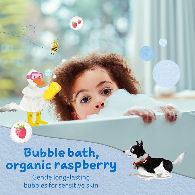 Childs Farm, Kids Bubble Bath for Dry, Sensitive Skin, Organic Raspberry - Image 2